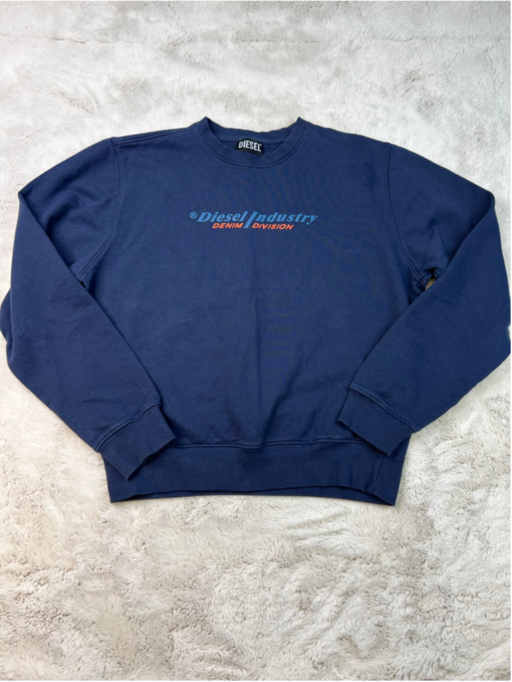 Diesel Industry Denim Division Navy Sweatshirt Crew Neck Mens Size M Pullover